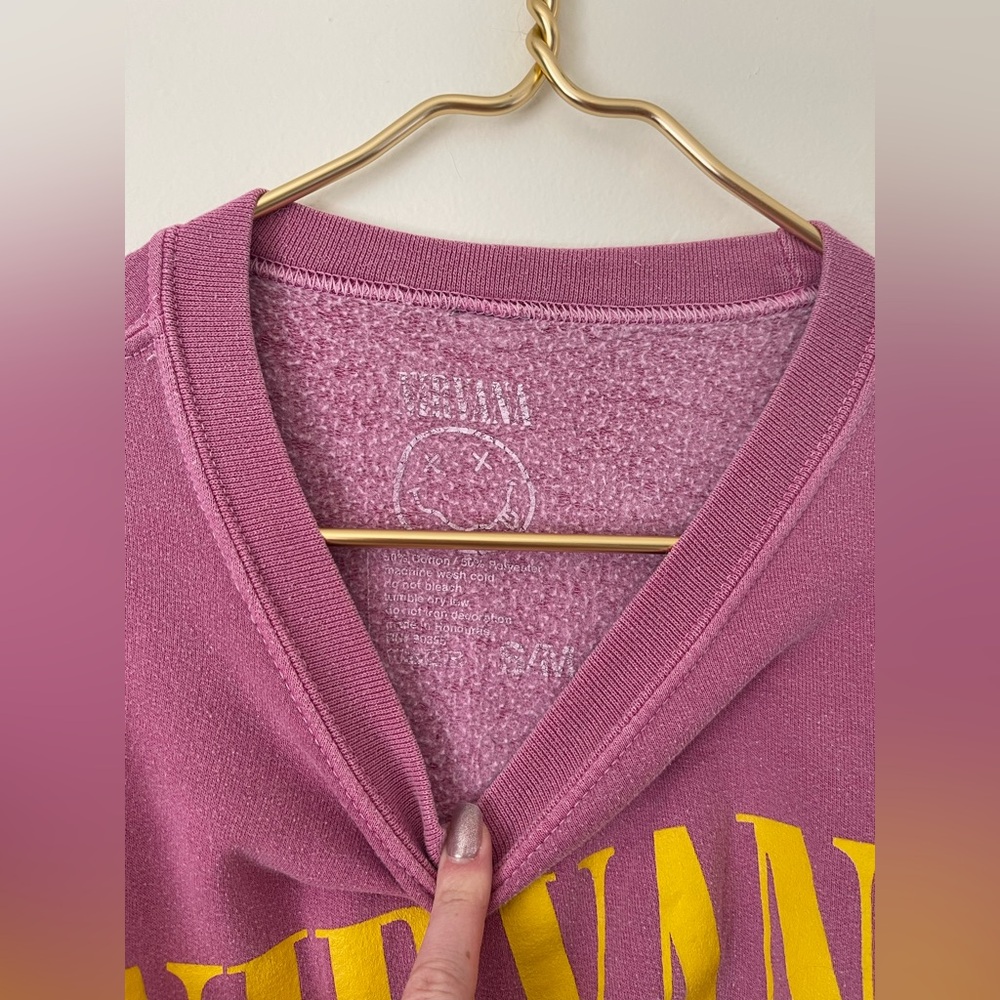 NIRVANA/ Oversized graphic crewneck - Picture 8 of 8
